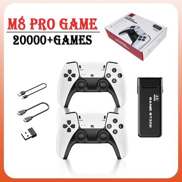 приставку: Игровая приставка Game Stick M8 PRO. 20 000 ретро игр