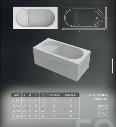 Vannalar: Yeni Vanna, Ödənişli çatdırılma -da lalafo.az — 24 Vannalar: Yeni Vanna, Ödənişli çatdırılma — 24