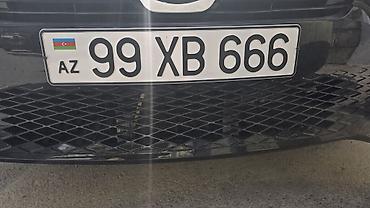 tap az 07: Avtomobil dövlət nömrə nişanı: 99 XB 666 - Ölkə/standart: Azərbaycan — 1