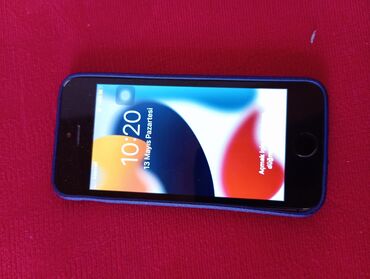 iphone se qiymet: IPhone SE, 16 GB, Gümüşü, Barmaq izi, Face ID