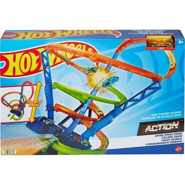 Toys: HOT WHEELS ACTION spural speed crash NOVO