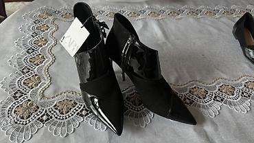 узкие: Ботинки, 37, Zara, Новый, цвет - Черный, Платная доставка, Самовывоз — 2