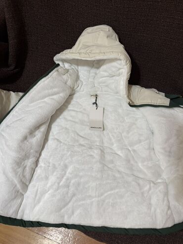 Kurtkalar: Uşaq qış gödəkçəsi - Rəng: yaşıl-ağ iki rəngli dizayn - Model — 5