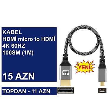 Digər kompüter aksesuarları: HDMİ Kabellər ⭐Type-C (USB-C) to HDMİ 2.0vers 1,8m 4K 60HZ – 30 AZN — 9