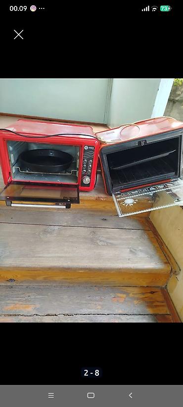qaz peci satılır: Məhsul: Elektrik mini soba (qırmızı rəngdə), 2 ədəd • Stolüstü — 7