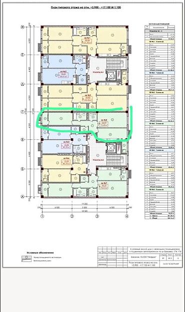 2 8: 2 комнаты, 75 м², Ала-Арча ТРЦ Элитка, 3 этаж, ПСО (под самоотделку) — 2