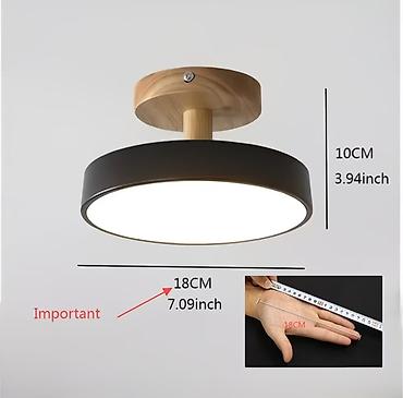 study lamp: Потолочный светильник с деревянным основанием - Тип: накладной — 2