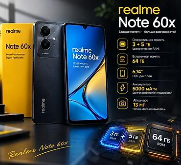 Realme: Realme Note 60, Новый, 64 ГБ — 1