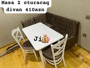 ucuz künc divanlar: Künc divan masa oturacaq rəng seçimi var
