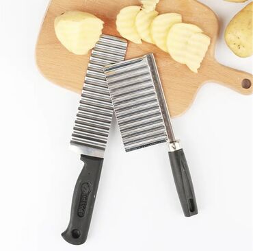 советский нож: Нож для нарезки картофельных чипсов, из нержавеющей стали