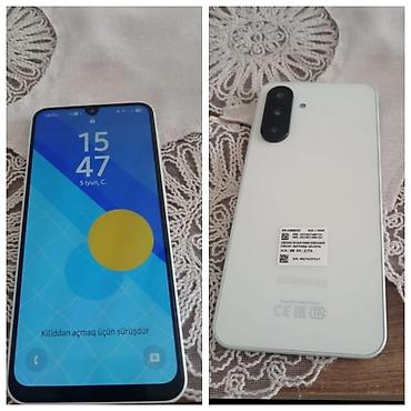 samsung s22 mini: Samsung Galaxy A04s, rəng - Ağ, Barmaq izi — 1