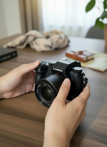 Fotokameralar: Panasonic LUMIX G seriyalı fotoaparat İşlənməyib, yaddaş kartı lenz — 1