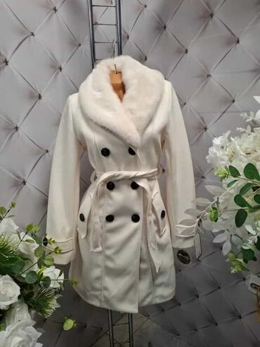 Kaputi: Ženski kaput sa krznenim reverom - Model: elegantan kaput srednje — 5