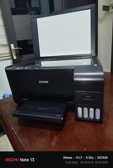 Ofis avadanlığı: Epson L3100 ink tank printer - Funksiyalar: rəngli çap, skan (üst — 2