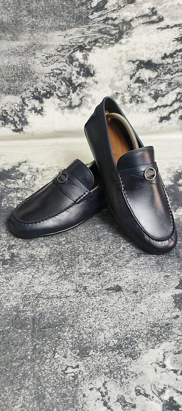 Ayaqqabılar: Кожаные макасины Голандского бренда ALDO . Размер 44 .Цвет синий — 2