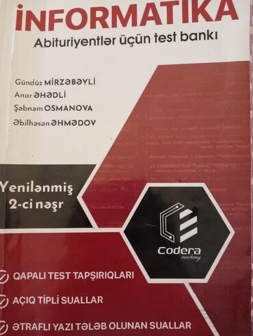 informatika bələdçisi cavablar: Abituriyentlər üçün "İnformatika" fənni üzrə test bankı. Bu nəşr