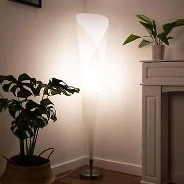 Stilske lampe: Podna lampa Tulip – bela, EU utikač, 1x E27 - Dizajn inspirisan — 20