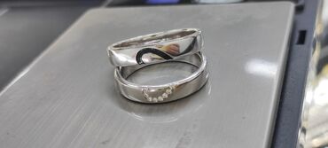 Серебряные кольца: Кольцо, Обручальное, Проба 925, Унисекс, Новый — 8