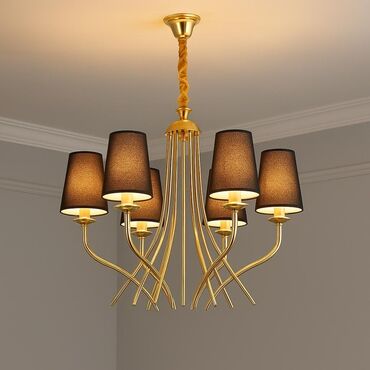 Ev saatları: Çılçıraq, 7 lampa, Metal
