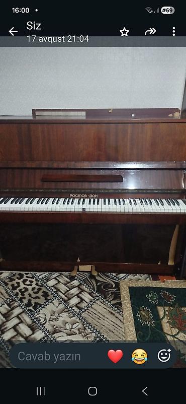 26 lik velosiped dağ: Rostov-Don piano – vertikal model. Xüsusiyyətlər: - Korpus: tünd qoz — 1