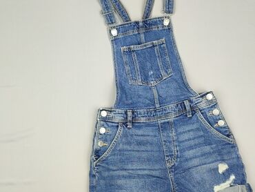 czarne legginsy woskowane: Напівкомбінезон H&M, 12 р., 146-152 см, стан - Ідеальний