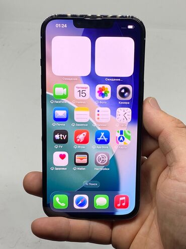 Apple iPhone: IPhone 13 Pro, Б/у, 128 ГБ, Голубой, Защитное стекло, Чехол, 87 % — 6