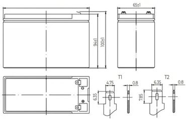 kupujemprodajem plinske peci: Brand: NPP |x|x Model: NPP NP12V-7.5Ah, AGM BATTERY, C20=7.5AH, T1