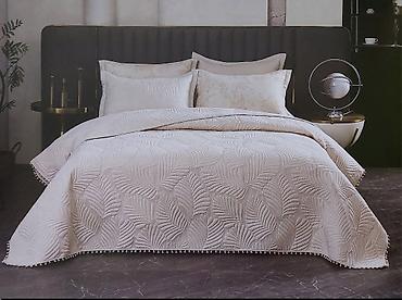 Ćebad i pokrivači: Prekrivač za krevet – luksuzni prošiveni set sa jastučnicama - — 3