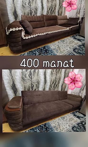 uşaq stulları: - Qəhvəyi rəngdə böyük künc divan – çevrilərək yataq funksiyası verir — 1