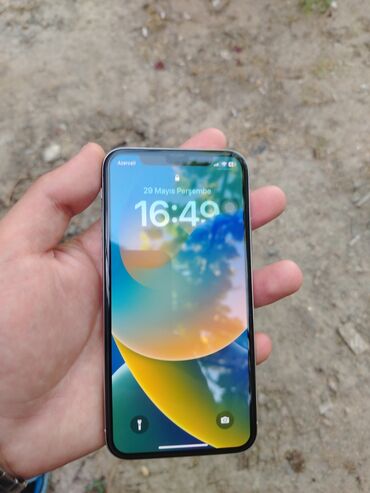 iphone telefon ikinci el: IPhone X, 256 GB, Ağ, Face ID