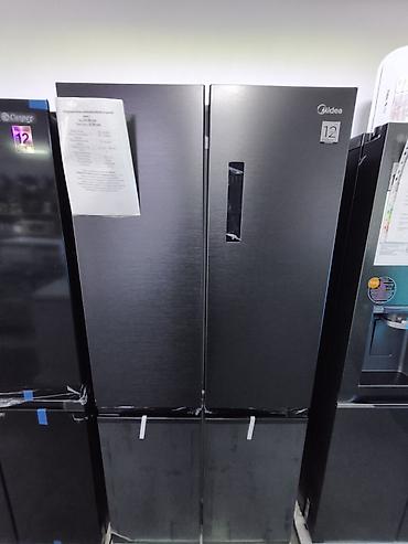 Холодильник Midea Side-by-Side (двухдверный), цвет темный нержавеющий