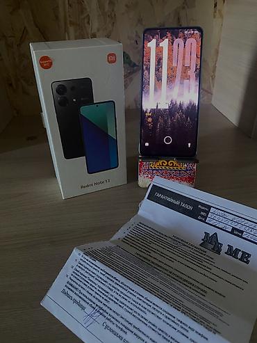 Уюлдук телефондор жана аксессуарлар: Redmi, Redmi Note 13, Колдонулган, 128 ГБ, түсү - Көк, 1 SIM, 2 SIM — 2