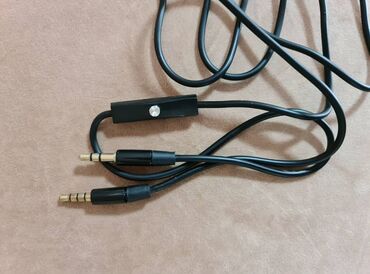 петличный микрофон беспроводной: Аудио кабель AUX Cable с микрофоном и кнопкой ответа 3.5мм Jack -