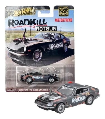 yazı formaları: Hot Wheels Premium Pop Culture – MotorTrend Roadkill “Rotsun” (Custom