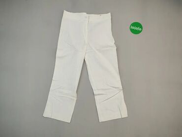 Spodnie: Spodnie M (EU 38), wzór - Jednolity kolor, kolor - Biały