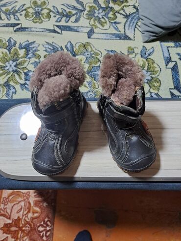 обувь в садик: Новые кожаные детские ботинки " совёнок ", 23 размер. Мех натуральный