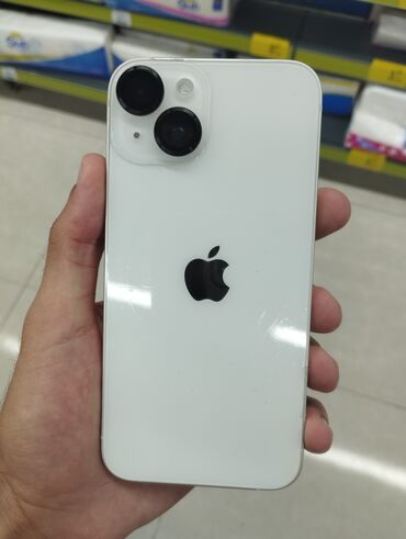 telefon ucun vinil qiymeti: IPhone 14, 128 ГБ, Starlight, Отпечаток пальца, Face ID, Гарантия