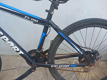 Velosipedlər: STELSPORT ZY-100 modeli, qara və mavi rənglərdə olan dağ velosipedi — 1