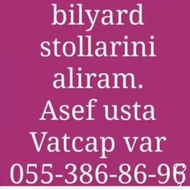 bilyard cubugu: Bilyard serviz size bilyardla bagli butun xidmetleri teklif edir Zeng