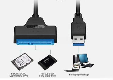 Фото и видеокамеры: Sata to USB kabel 2.5" HDD ləri kənardan USB yə qoşmaq üçün kabel — 1