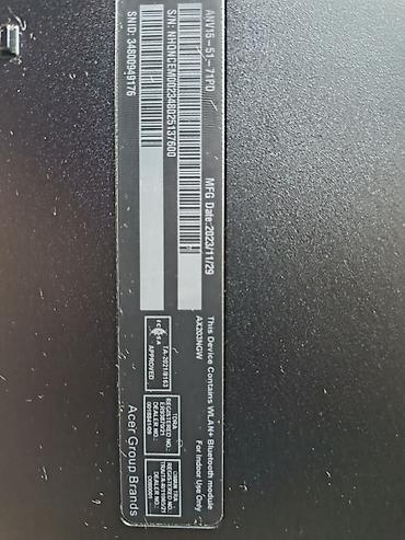 acer nitro v15: İşlənmiş Acer Nitro, 15.6 ", Intel Core i7, 512 GB, Ödənişli çatdırılma, Pulsuz çatdırılma — 9