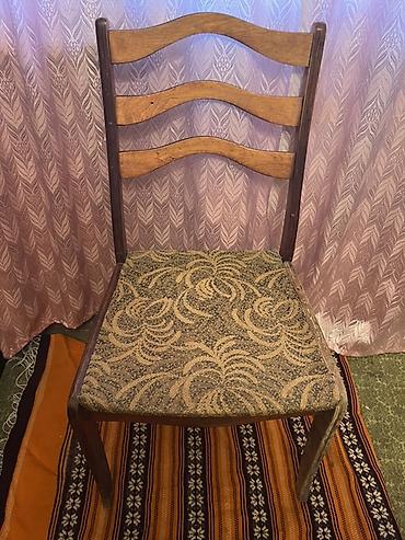 study table: 3 деревянных стула (не комплект) - Материал: массив дерева (спинка и — 2