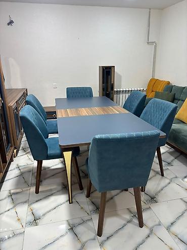 mega mebel: Türkiye istehsalı ViVa firmasının masa desti, temiz fıstıq ağacı — 1