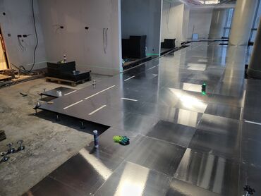 Döşəmə işləri: Yüksəldilmiş döşəmə sistemi və quraşdırılması Təsvir: - Modul — 7