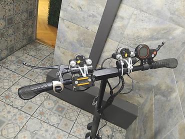 самокат bakida: Elektrik skuter, oturacaqlı və gücləndirilmiş işıqlandırma sistemi — 3