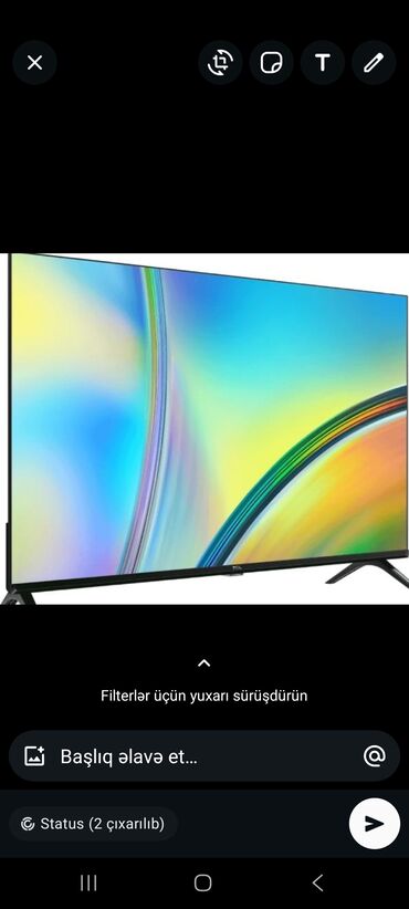 Haima: TCL LED televizor - Geniş ekranlı, nazik çərçivəli modern dizayn -