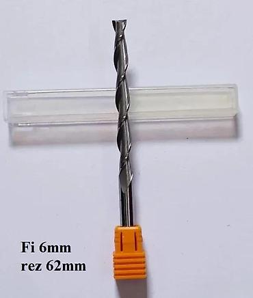navoj: Spiralno burgijsko glodalo – Fi 6 mm, dužina reznog dela 62 mm. - — 1