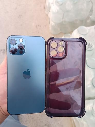 Уюлдук телефондор жана аксессуарлар: IPhone 12 Pro, Колдонулган, 128 ГБ, Pacific Blue, Коргоочу айнек, Каптама, 87 % — 1