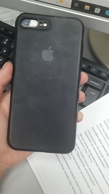 телефоны ретми: IPhone 7 Plus, Б/у, 256 ГБ, Черный, Чехол, 99 %