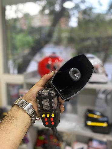 avto maqnitolalar: Avtomobil üçün səs siqnalı və mikrofonlu megafon sistemi - Güclü — 1